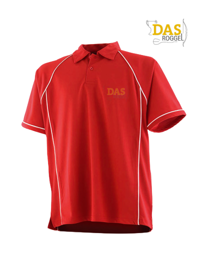 Picture of Polo Shirt  FH370 Performance Red-White