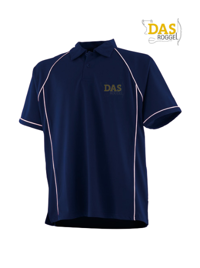 Afbeeldingen van Polo Shirt  FH370 Performance Navy-White