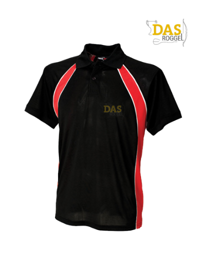 Afbeeldingen van Polo Shirt  FH350 Jersey Team Black-Red-White