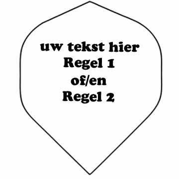 dart flight druk tekst c