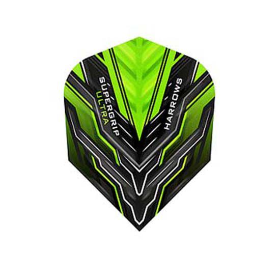 Bild von Harrows Supergrip Ultra Dart Flights Standard No6 Grün