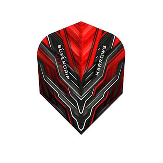 Image de Ailettes Harrows Supergrip Ultra Standard No6 Rouges