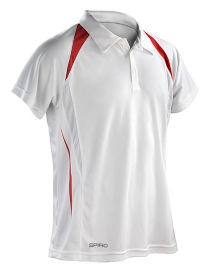 Afbeeldingen van Spiro Men's Team Spirit Polo Shirt - White-Red