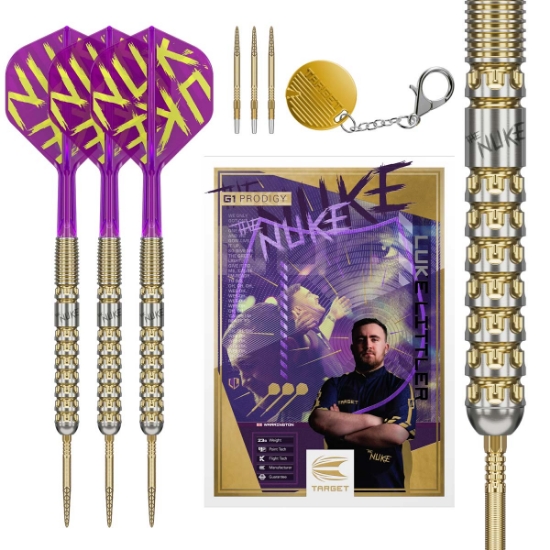 Afbeeldingen van LUKE LITTLER G1 PRODIGY SP STEEL TIP DARTS 2024