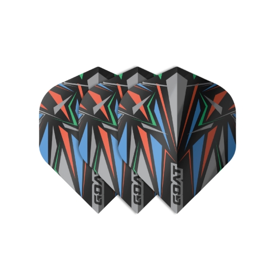 ATHLETE FLIGHTS BLACK SET OF 3 dartshop das roggel