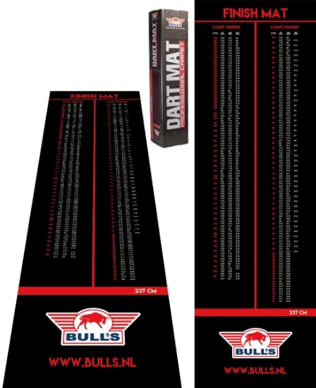 Afbeeldingen van BULL'S CARPET DART MAT + OCHE  FINISH 300 X 60 CM 