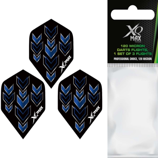 Picture of XQMAX 3X 120 MICRON PET DARTS FLIGHTS IN DESIGN 1