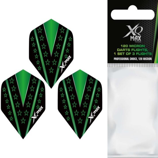 Picture of XQMAX 3X 120 MICRON PET DARTS FLIGHTS IN DESIGN 10