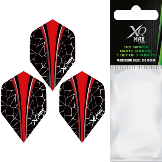Picture of XQMAX 3X 120 MICRON PET DARTS FLIGHTS IN DESIGN 12