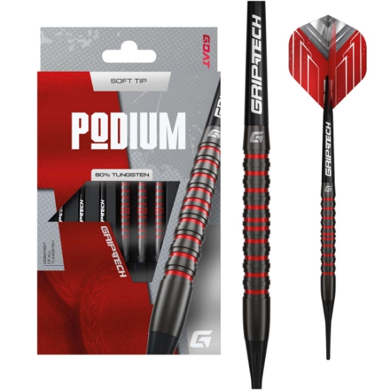 GOAT PODIUM BLACK-RED STEELTIP DARTPIJLEN