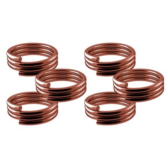 Shaft Springs-Rings Brons 6 pcs 