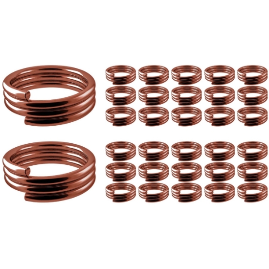 Shaft Springs-Rings Brons 30 pcs