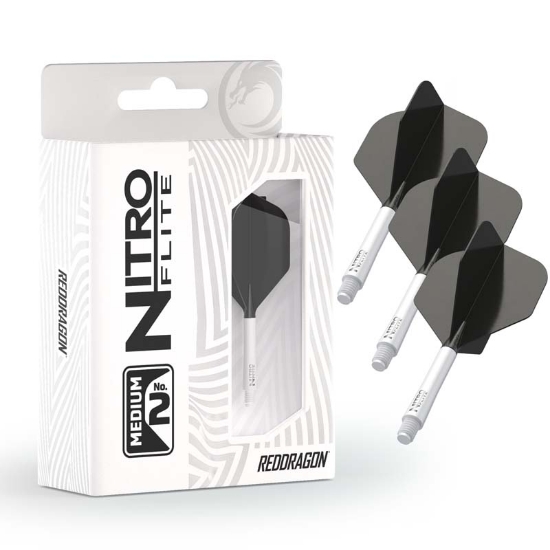 X0971 NITRO FLITE WHITE BLACK MED Image3 dartshop dasroggel