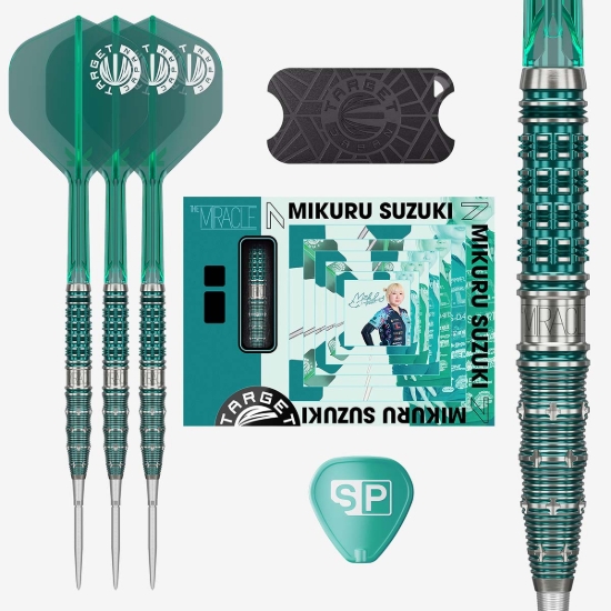 Bild von TARGET JAPAN MIKURU SUZUKI THE MIRACLE GEN7 95% SP STEEL TIP DARTPIJLEN
