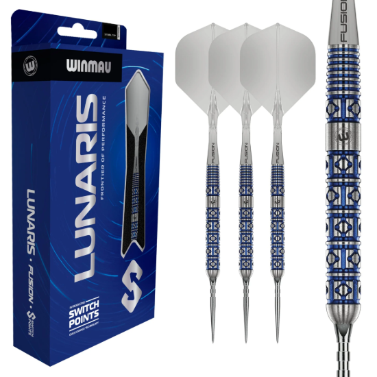 WINMAU LUNARIS PARALLEL STEEL TIP DARTPIJLEN