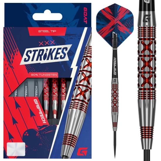 GOAT STRIKE DARTS - STEEL TIP - DARTPIJLEN DARTSHOP DAS ROGGEL
