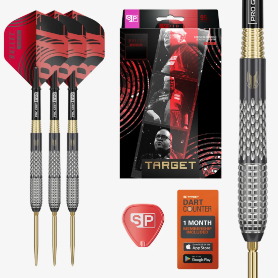 TARGET STEPHEN BUNTING G5 VOID DARTS STEELTIP DARTPIJLEN DARTSHOP DAS ROGGEL