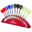 MISSION STATION 12 ACRYLIC DARTS DISPLAY RED