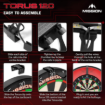Mission Torus 120  Travel LED Dartbord Verlichting USB-C