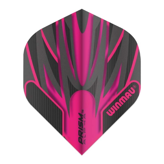 WINMAU PRISM ALPHA FLIGHT EXTRA THICK BLACK-PINK