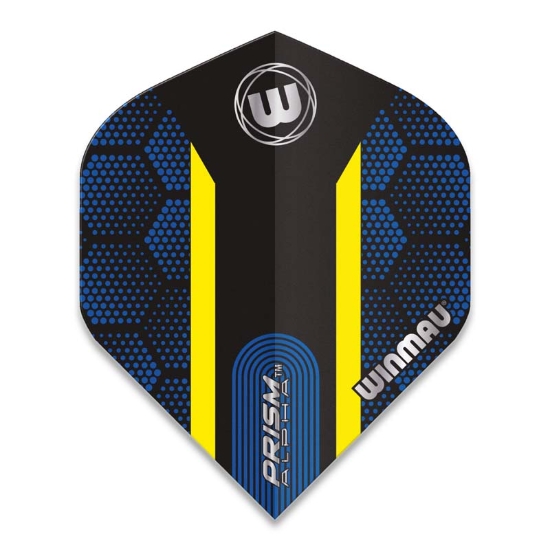 WINMAU PRISM ALPHA FLIGHT EXTRA THICK BLUE-YELLOW