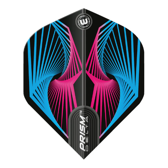 WINMAU PRISM DELTA FLIGHT EXTRA THICK BLUE-PINK