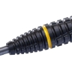 Afbeeldingen van Cuesoul Jiho S2 90% steeltip, torpedovorm, zwart gecoat, zwarte flight.