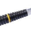 Afbeeldingen van Cuesoul Jiho S2 90% steeltip, torpedovorm, zwart gecoat, zwarte flight.