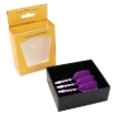 ROST T19 Big Wing Integrated Dart Flights - Purple Flight with Clear Shaft dartshop das roggel