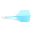 ROST T19 Big Wing Integrated Dart Flights Blue Flight with Clear Shaft dartshop das roggel