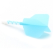 ROST T19 Big Wing Integrated Dart Flights Blue Flight with Clear Shaft dartshop das roggel