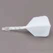 ROST T19 Big Wing Integrated Dart Flights White Flight with Clear Shaft dartshop das roggel