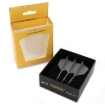ROST T19 Big Wing Integrated Dart Flights - Grey Flight with Black Shaft dartshop das roggel