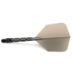 ROST T19 Big Wing Integrated Dart Flights - Grey Flight with Black Shaft dartshop das roggel