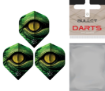 Bullet Gator Eye Flights Set of 3 dartshop Das Roggel