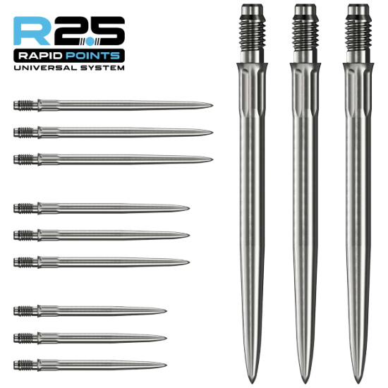 Mission R2.5 Rapid Points - Steel Tip - SM1 - Silver - Dartshop DAS Roggel