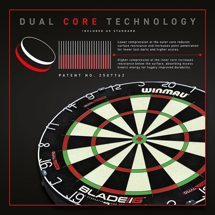 Afbeeldingen van Winmau Blade 6 Dual Core Dartbord