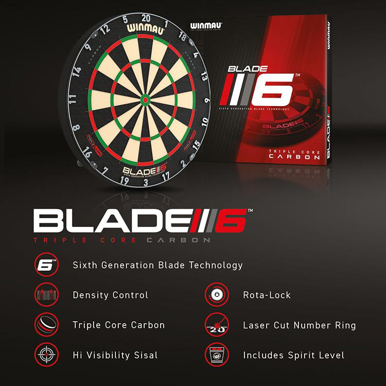 Afbeeldingen van Winmau Blade 6 Triple Core Dartbord