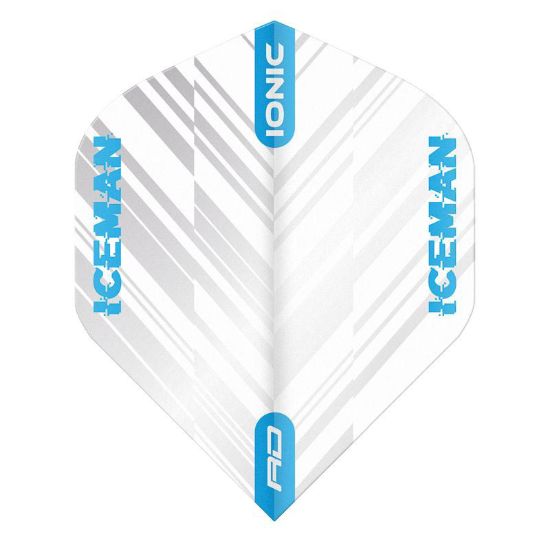 Image de Ailettes Red Dragon Gerwyn Price Hardcore Ionic Standard No2 Blanc & Bleu