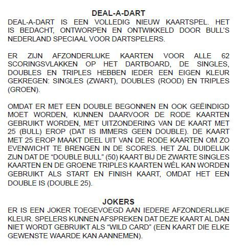 Picture of DEAL A DART PLAYING CARDS