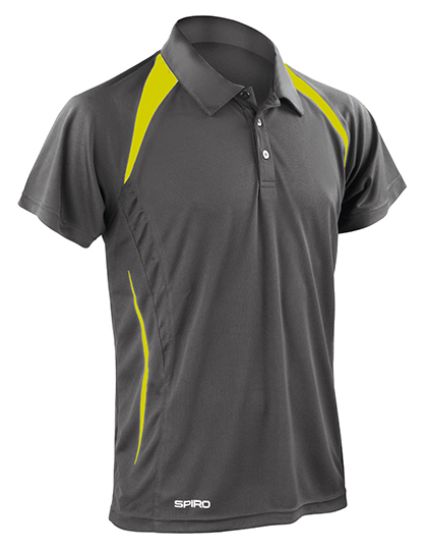 Bild von Spiro Men's Team Spirit Polo Shirt - Grey Lime