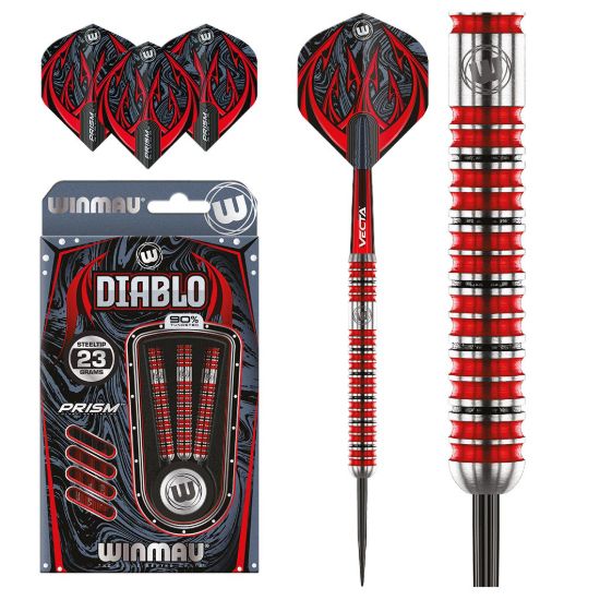 Bild von Winmau Diablo-P 90% Tungsten Steeldarts | Dartpfeile
