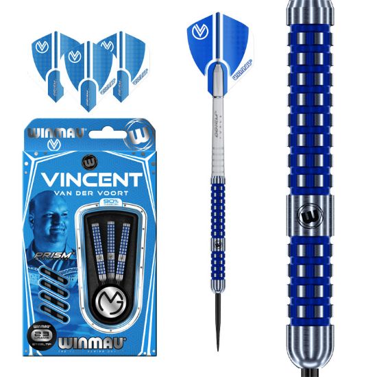 Image de Fléchettes pointe acier Winmau Vincent van der Voort 90%