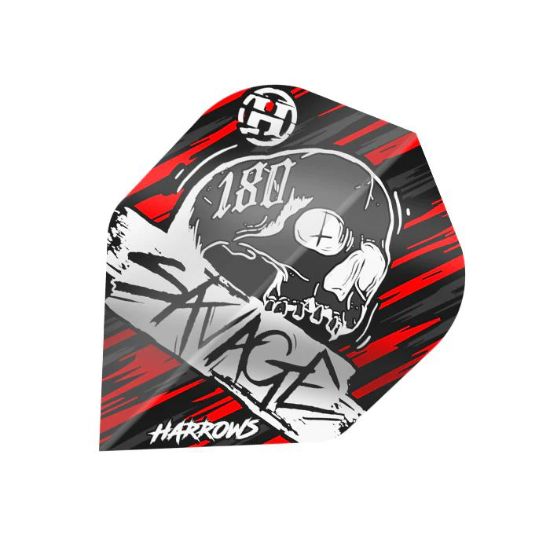 Picture of Harrows Savage Dart Flights Standard No2 Red