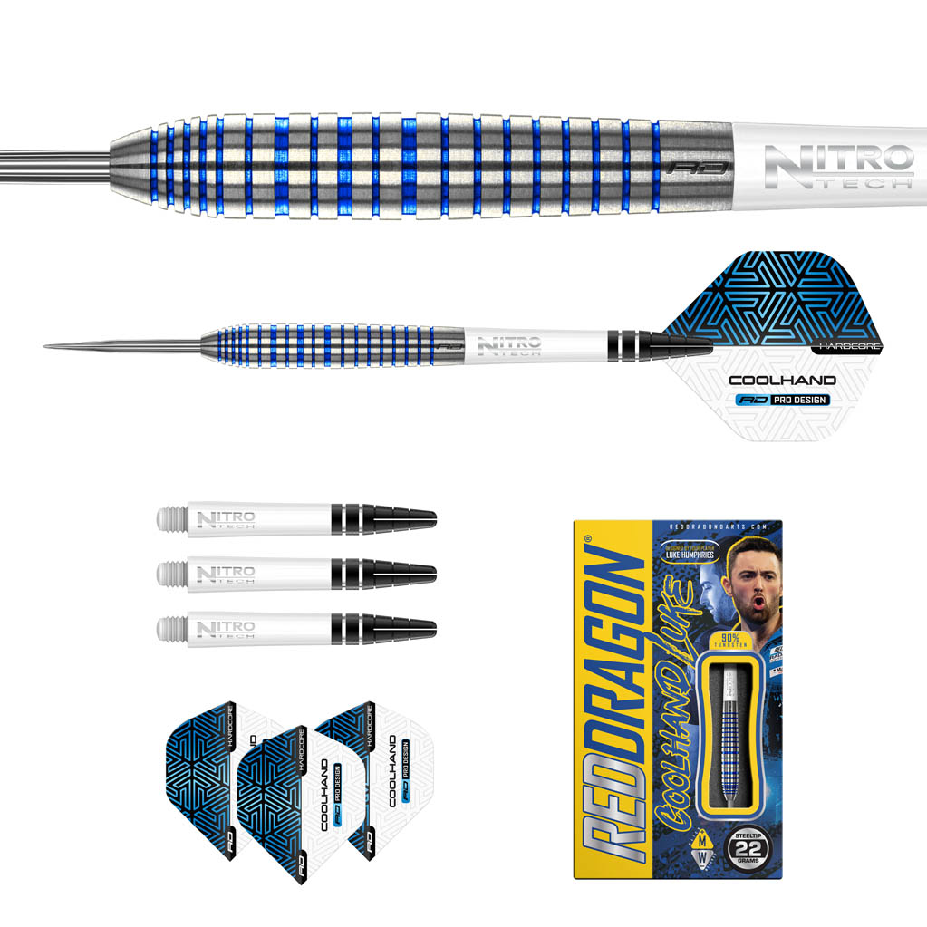 Bild von Red Dragon Luke Humphries TX3 Cool Blue SE Steeldarts | Dartpfeile