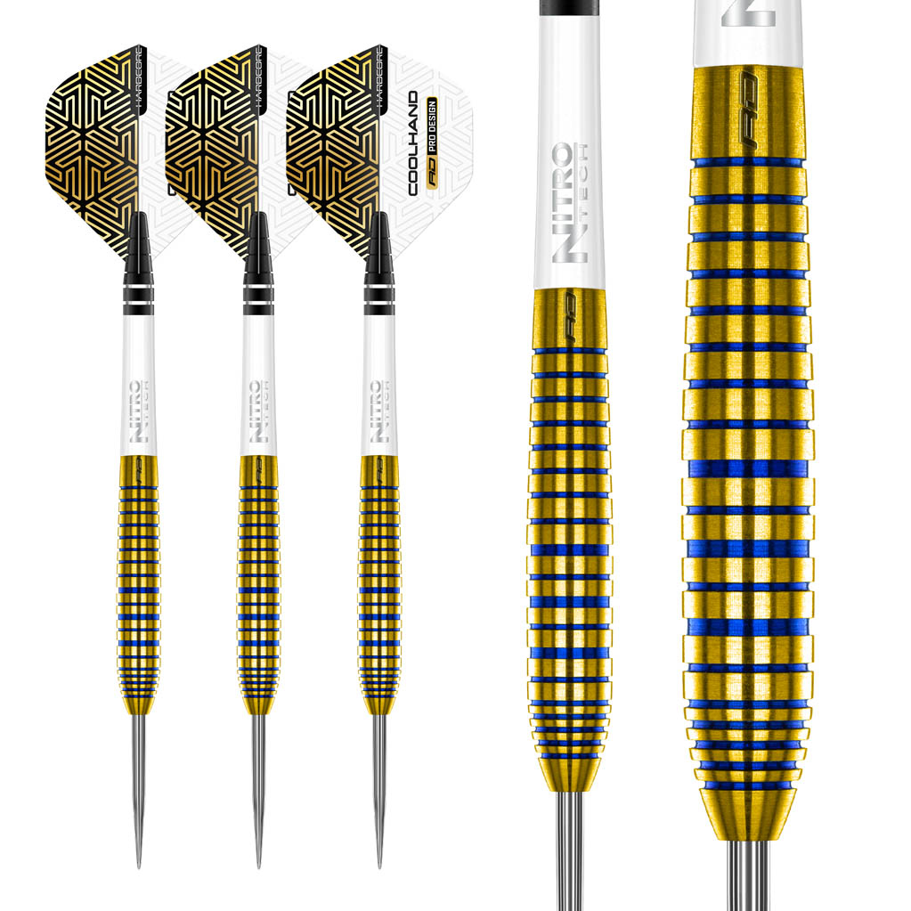 Image de Fléchettes pointe acier Red Dragon Luke Humphries TX3 Gold SE
