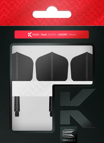 Image de Ailettes Target K-Flex Standard No6 Noires
