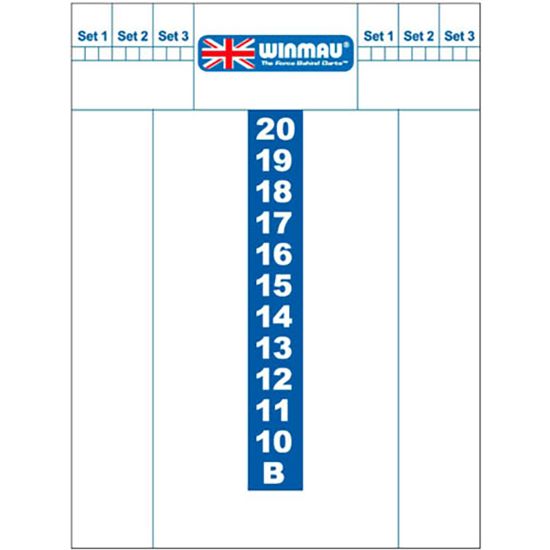 Afbeeldingen van SCOREBORD-WHITEBOARDS  WINMAU 40x30 cm