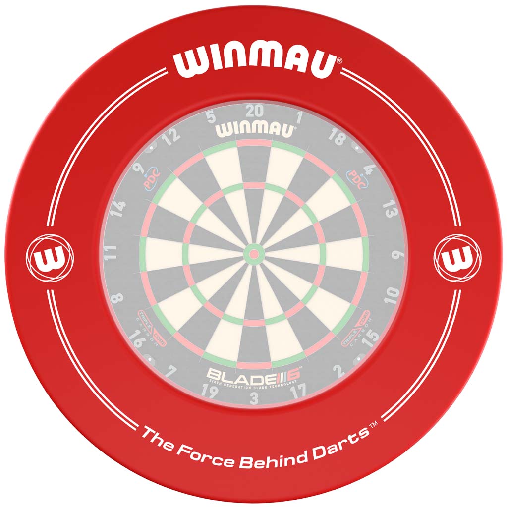 Bild von Winmau Surround – "The Force behind Darts Red" | Auffangring Wandschutz
