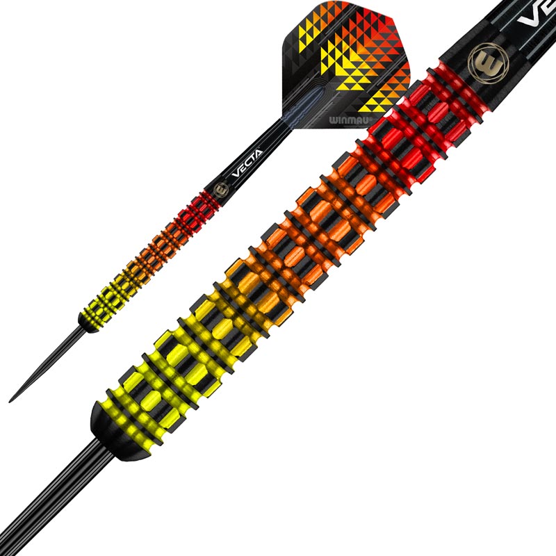 Afbeeldingen van WINMAU FIRESTORM FLAME STRAIGHT 90% DARTPIJLEN 